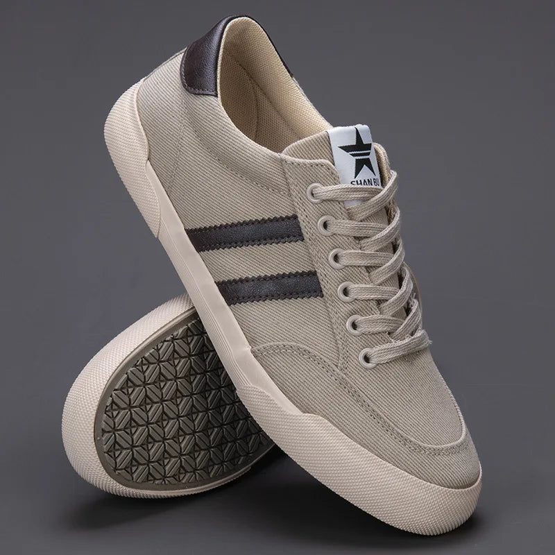 Tênis Masculino Casual de Lona de Algodão