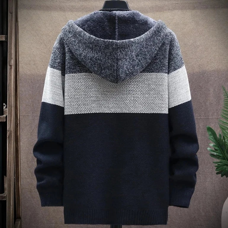 Casaco Masculino de Lã com Capuz - Estilo e Conforto