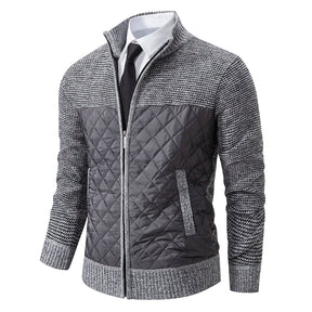 Jaqueta Masculina Patchwork - Cardigã Masculino - Outono/Inverno 2024